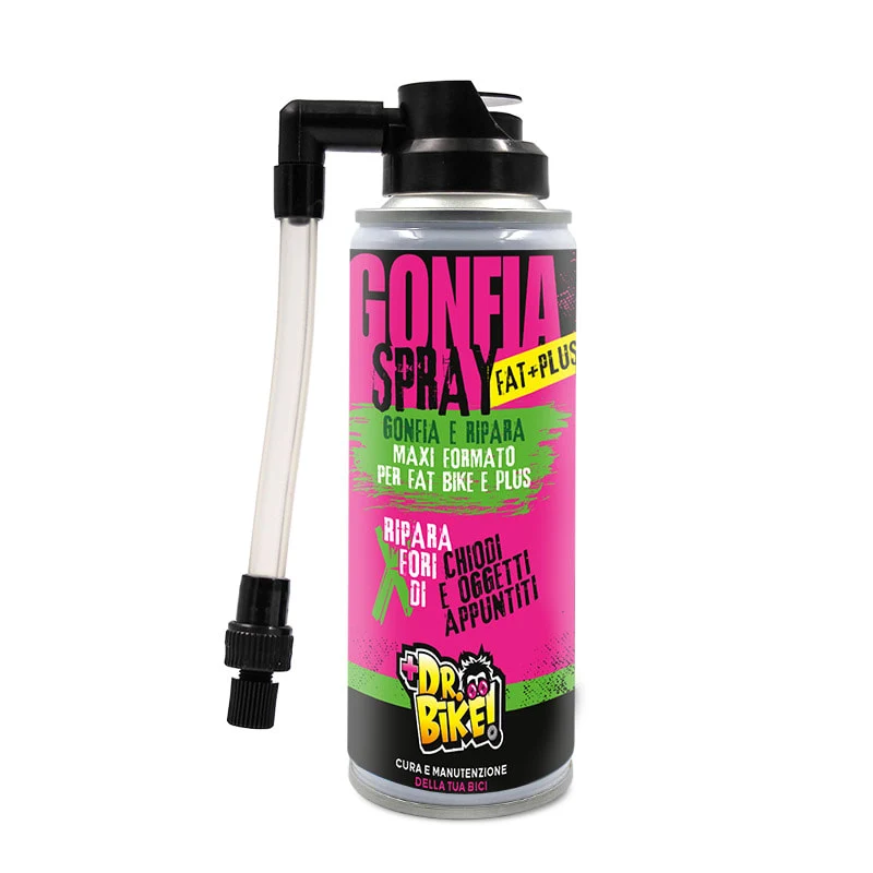 DR.BIKE PNEUS - Spray pour Fat Bike GONFLE ET RÉPARE - 200ml DR BIKE-CICLO