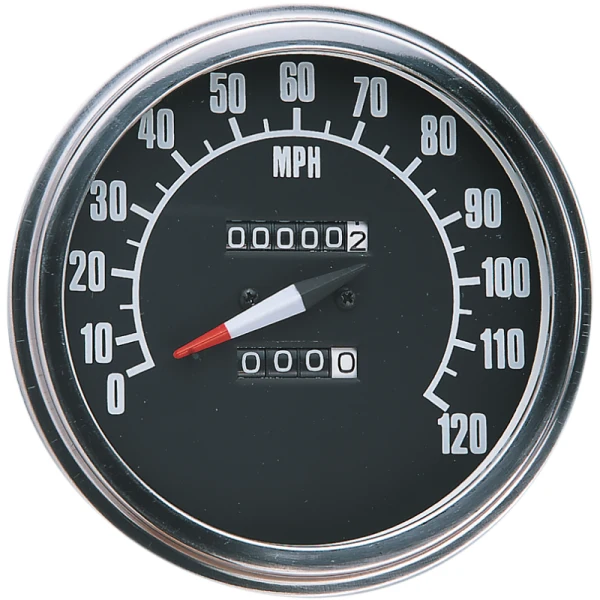 Indicateur de Vitesse 5 Monté sur Tableau de Bord Drag Specialties