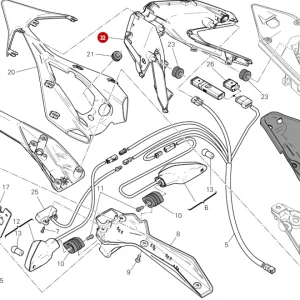 Feu arrière Ducati Panigale 1199 / 1299 / 959 / 899 / R