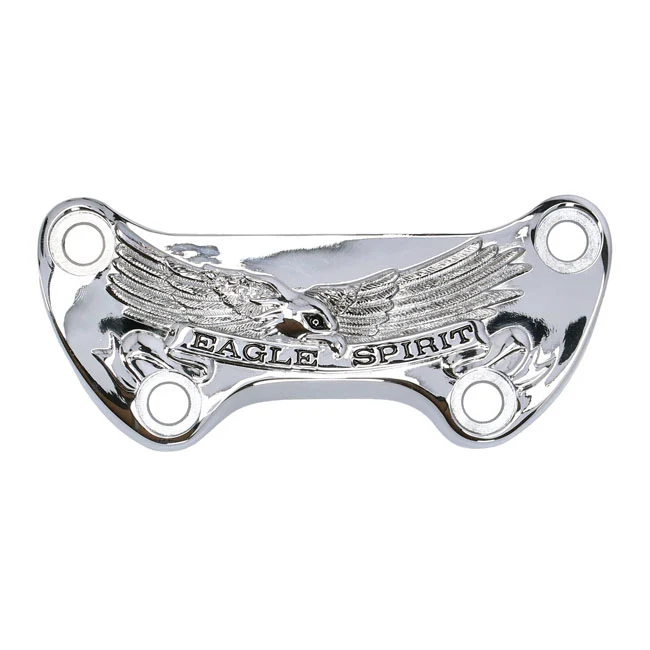Eagle Spirit One Piece Riser Top Clamp Chrome pour Harley