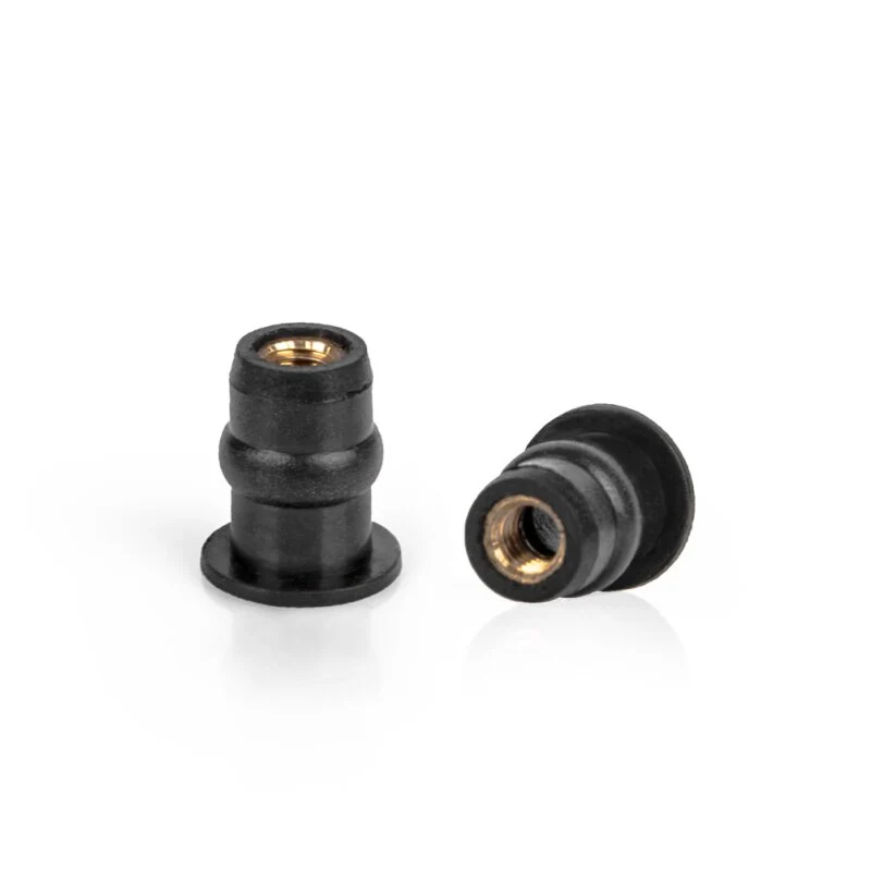 Ecrous caoutchoutés M5 pour bulle pare-brise, lot de 6