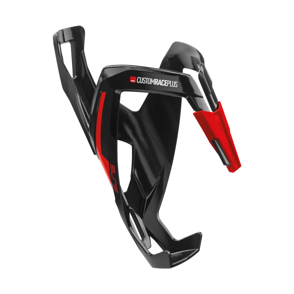 Elite Custom Race Plus porte-bidon noir brillant/graphique rouge