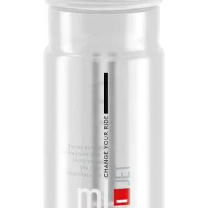 Elite Jet Bouteille d'eau 550ml transparente/logo rouge