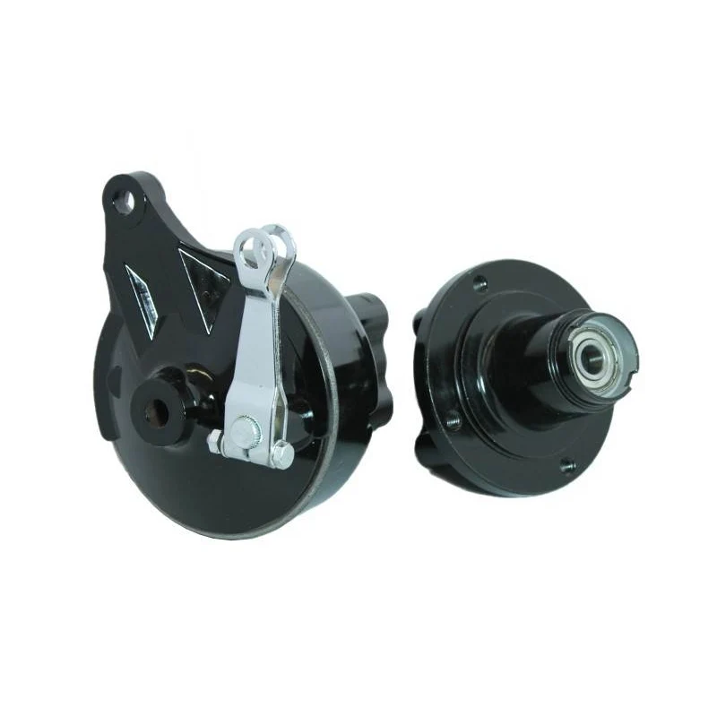Ensemble de moyeu de singe pour jante à quatre trous noir avec tambour de frein Dax axe 12mm
