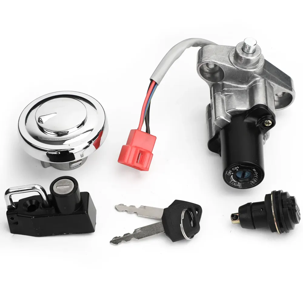 Ensemble de verrouillage de stockage de réservoir de carburant, interrupteur d'allumage avec clé pour Yamaha v-star 650 &...