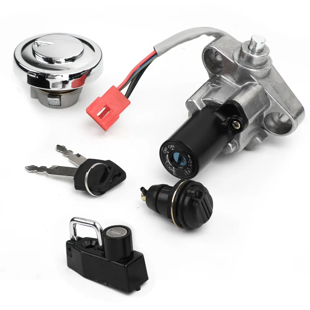 Ensemble de verrouillage de stockage de réservoir de carburant, interrupteur d'allumage avec clé pour Yamaha v-star 650 &...