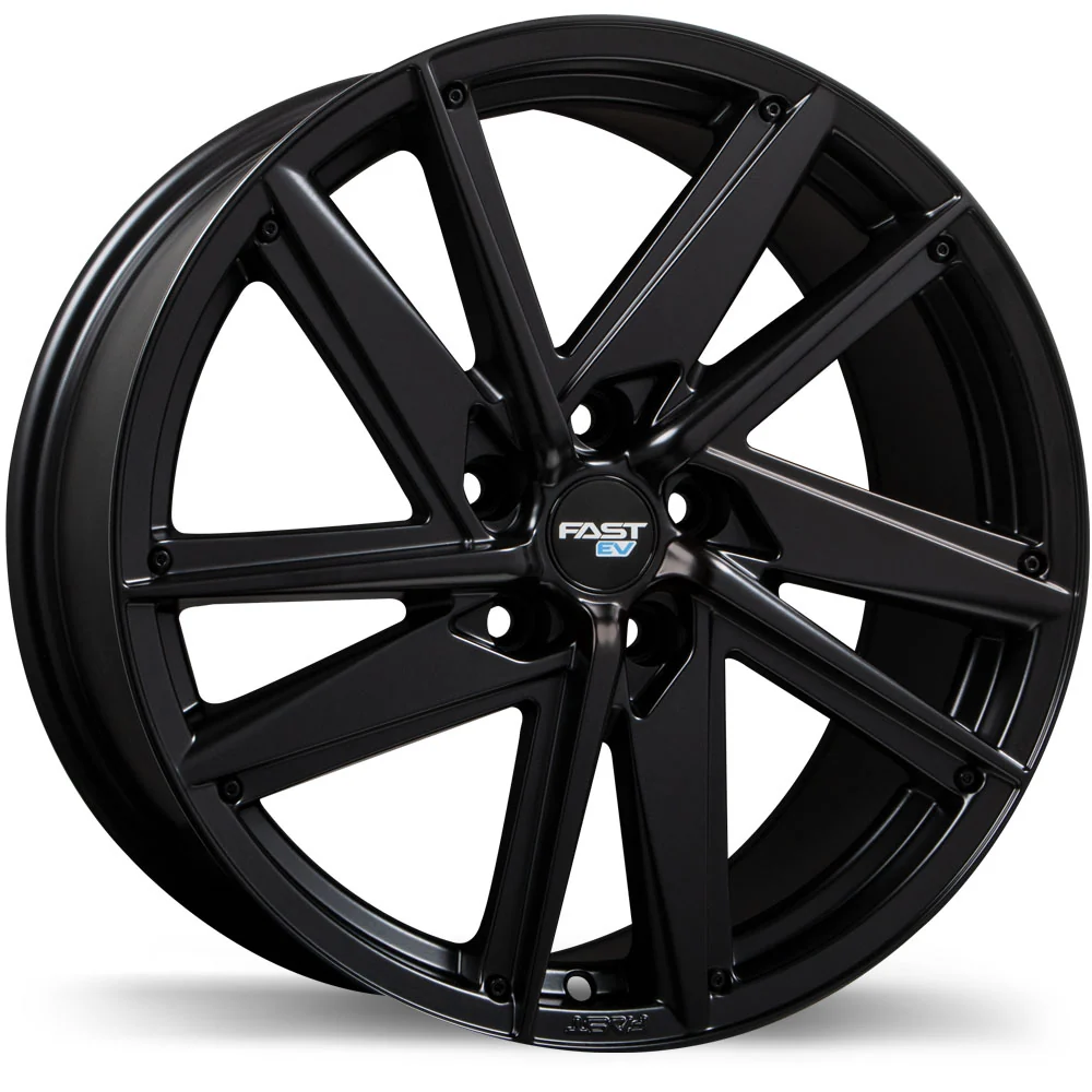 EV01 19x8.0 5x112mm +45 66.6mm BLK / SAT Fast Wheels