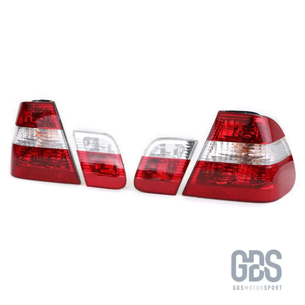 Feux Arrières Look Phase 2 pour BMW Série 3 E46 Berline Phase 1 de 1998/2001
