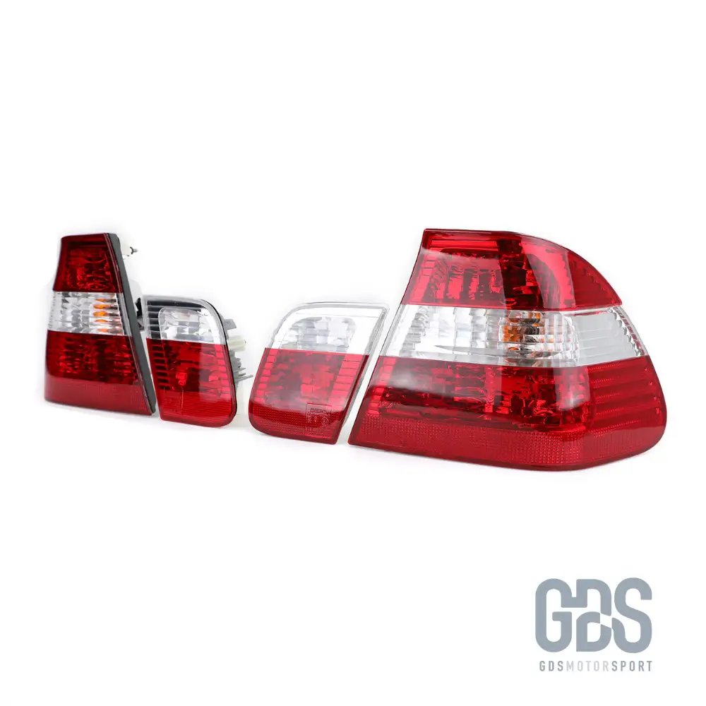 Feux Arrières Look Phase 2 pour BMW Série 3 E46 Berline Phase 1 de 1998/2001