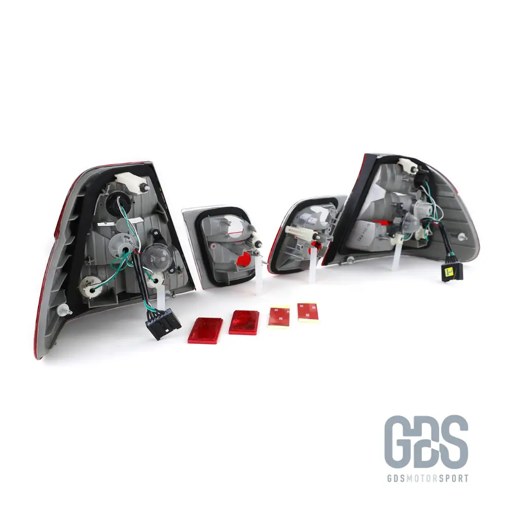 Feux Arrières Look Phase 2 pour BMW Série 3 E46 Berline Phase 1 de 1998/2001