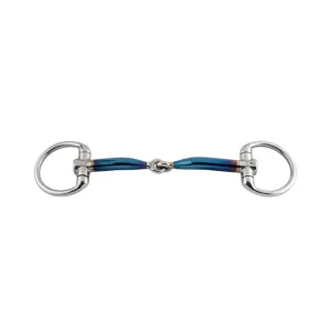 Filet de bride Acier Doux Bleu Salivant Olives Simple Brisure Blue 140 mm