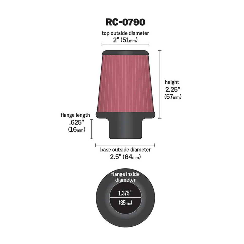 FILTRE AIR DE REMPLACEMENT K&N RC-0790