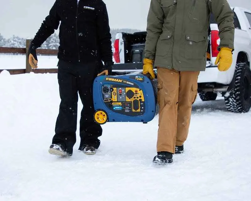 Générateur hybride Whisper WH03041 à onduleur bicarburant - 3 300 W, essence/propane, portable Firman
