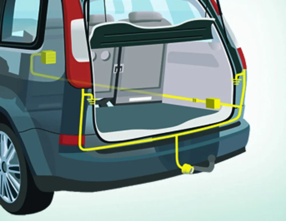 Originale Ford Focus® Faisceau électrique pour crochet d’attelage Connecteur 13 broches
