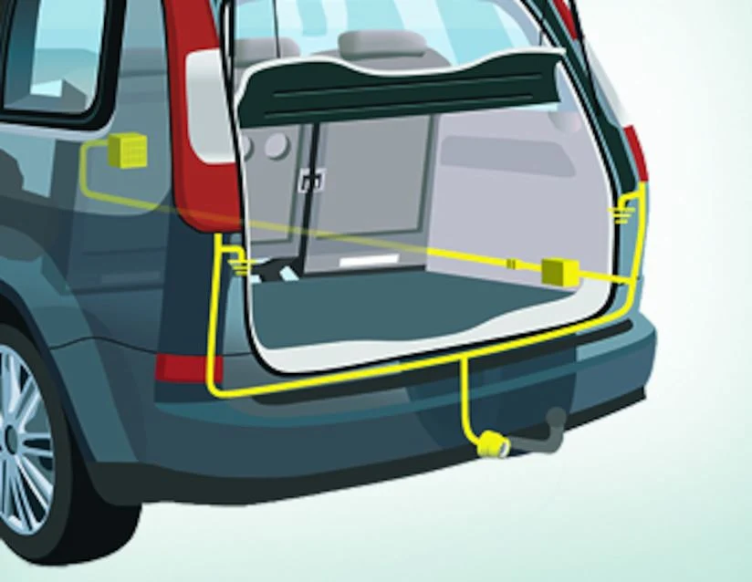 Originale Ford Focus® Faisceau électrique pour crochet d’attelage Connecteur 13 broches