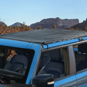 Rideau pare-soleil Bimini mailles souples noir pour Ford Bronco
