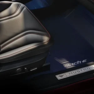Tapis de sol en caoutchouc avant et arrière noir pour Ford Mustang Mach-E
