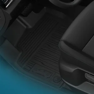 Tapis de sol en caoutchouc avant noirs pour Ford Tourneo Connect