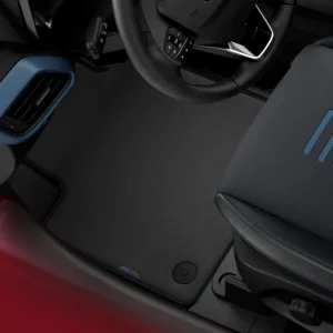 Tapis de sol en moquette avant noirs pour Ford Transit Courier