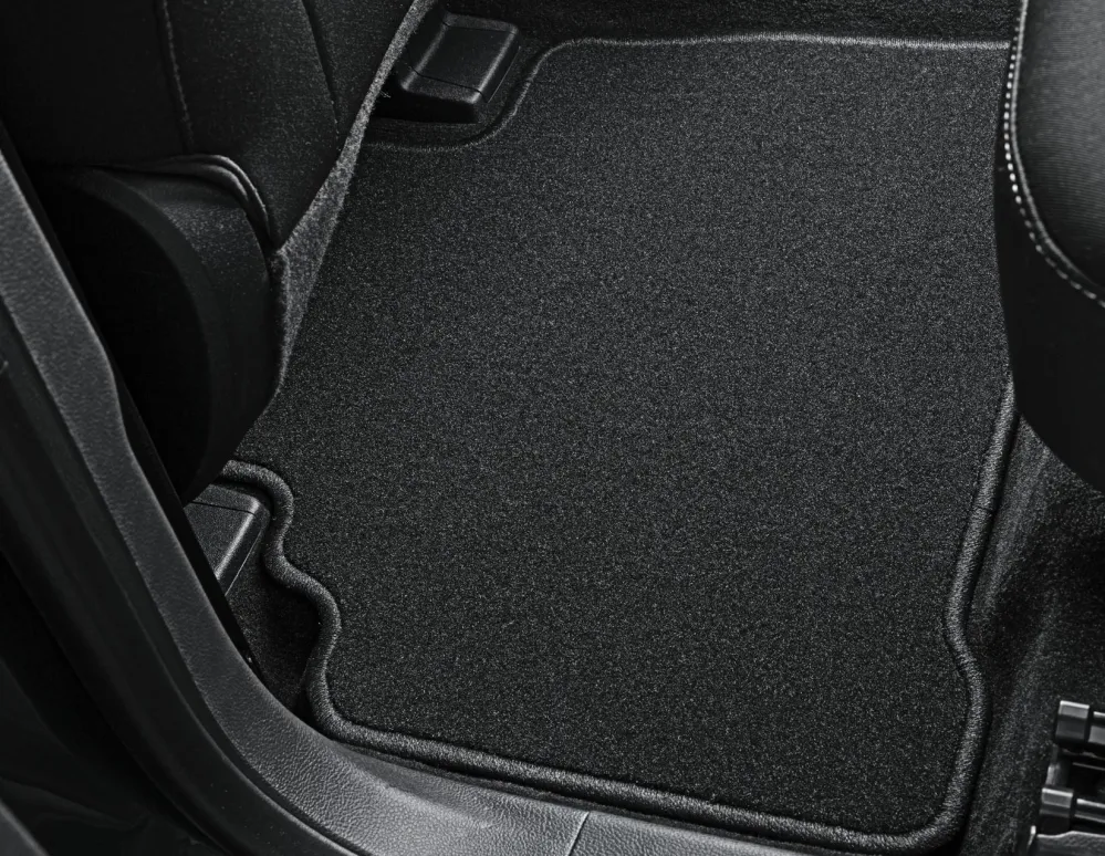 Tapis de sol en velours arrière noirs pour Ford S-MAX/Galaxy