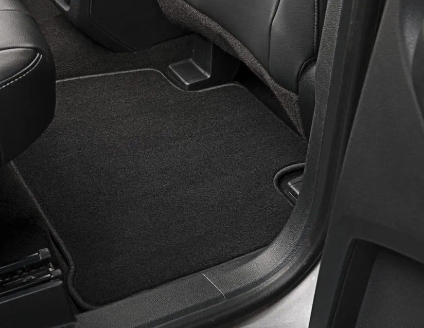 Tapis de sol en velours arrière noirs pour Ford S-MAX/Galaxy