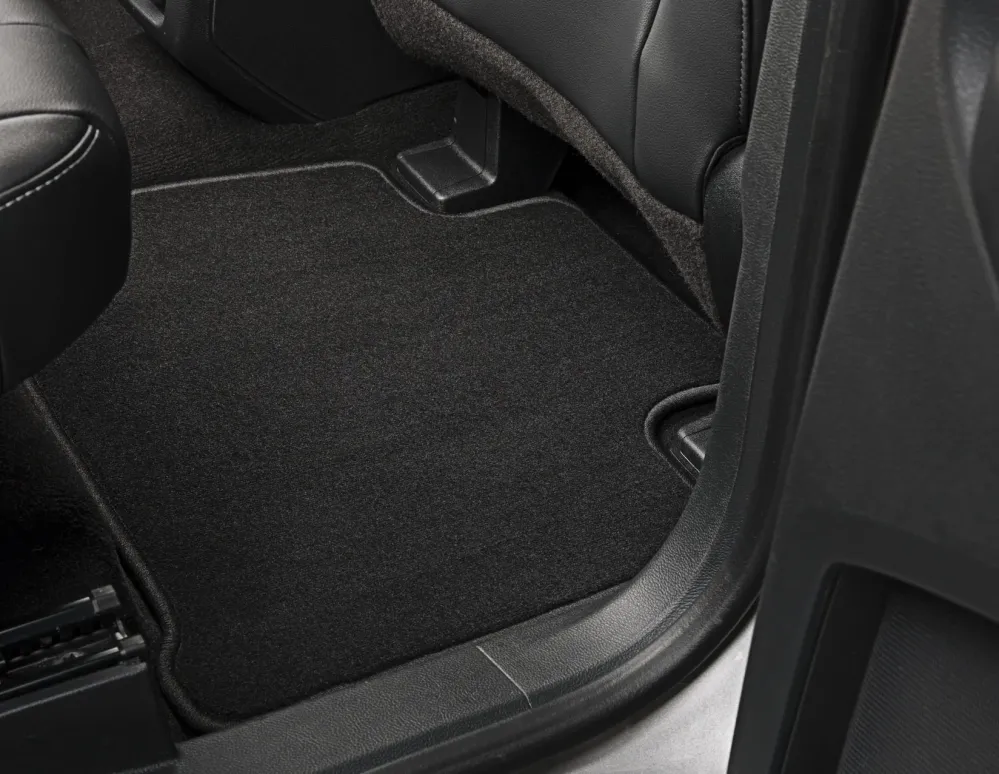 Tapis de sol en velours arrière noirs pour Ford S-MAX/Galaxy