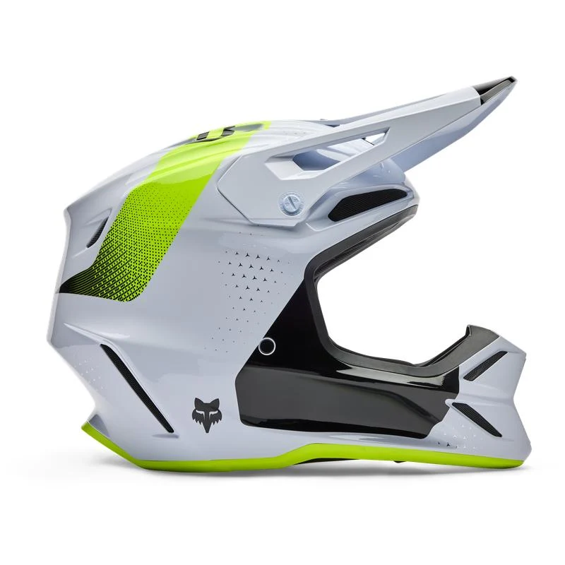 Casque FOX V3 Tine blanc
