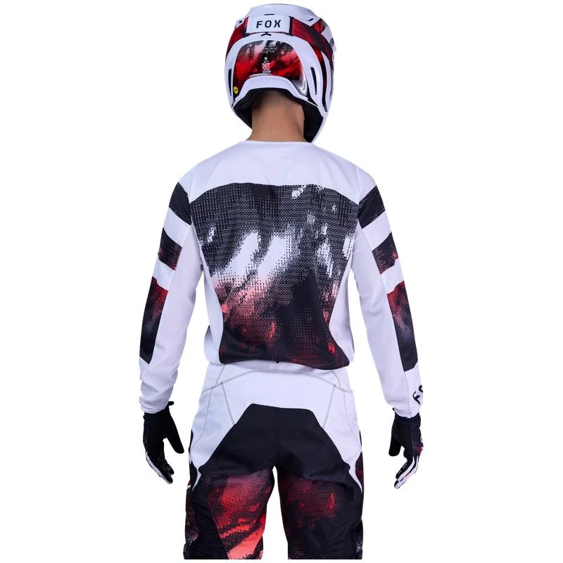 Maillot FOX 180 Kairos blanc/rouge