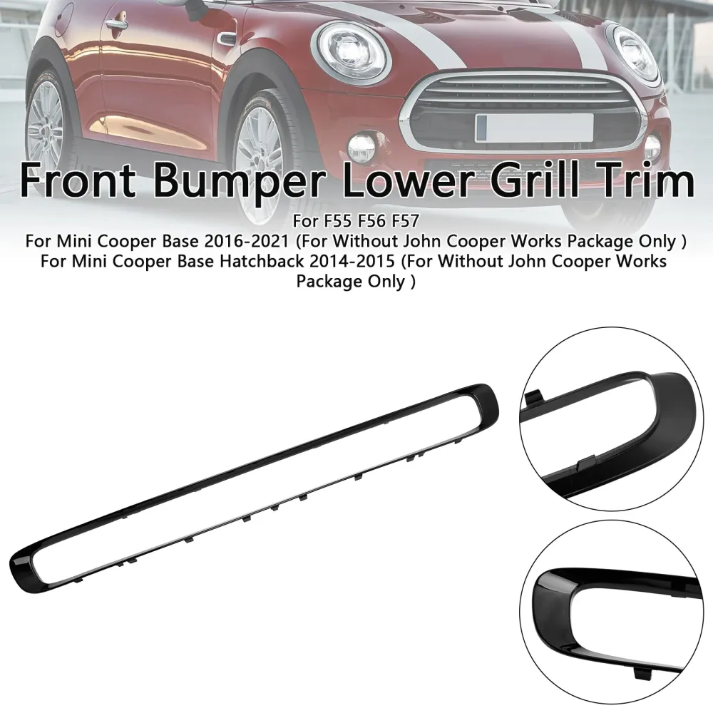 Garniture de calandre inférieure de pare-chocs avant de hayon de Base de Mini Cooper 2014-2015 51117355238 MC1044103