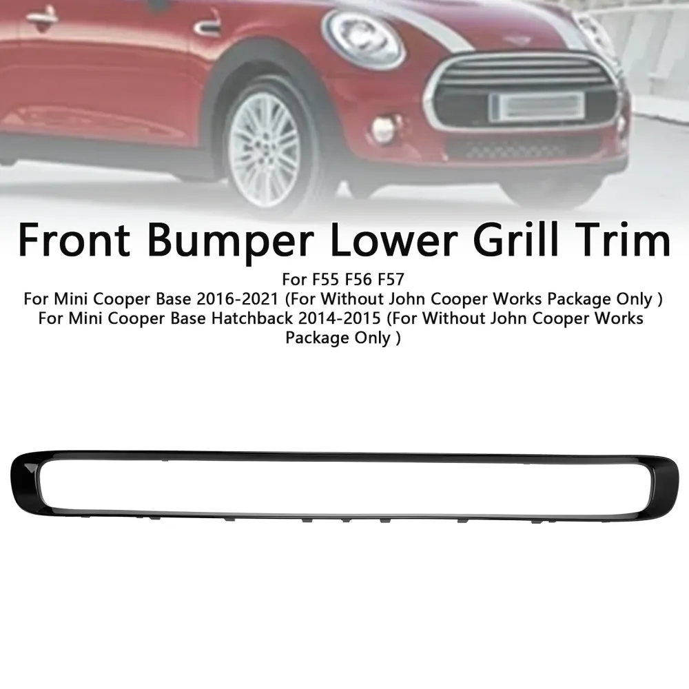 Garniture de calandre inférieure de pare-chocs avant de hayon de Base de Mini Cooper 2014-2015 51117355238 MC1044103