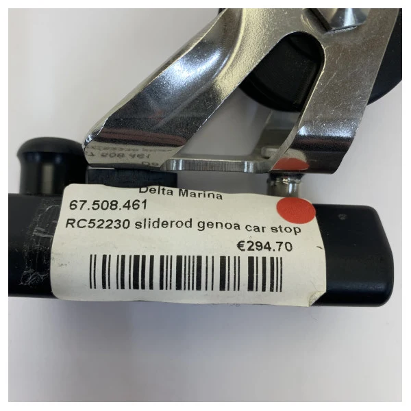 Glissière Ronstan RC52230 Sliderod pour génois avec arrêt à goupille 125 mm - 22 mm de rail