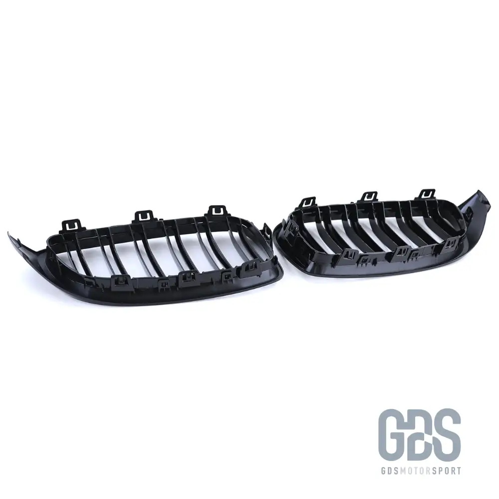 2 Grilles de calandre Noir Brillant BMW F32/ F33/ F36 Lame Double Look M4