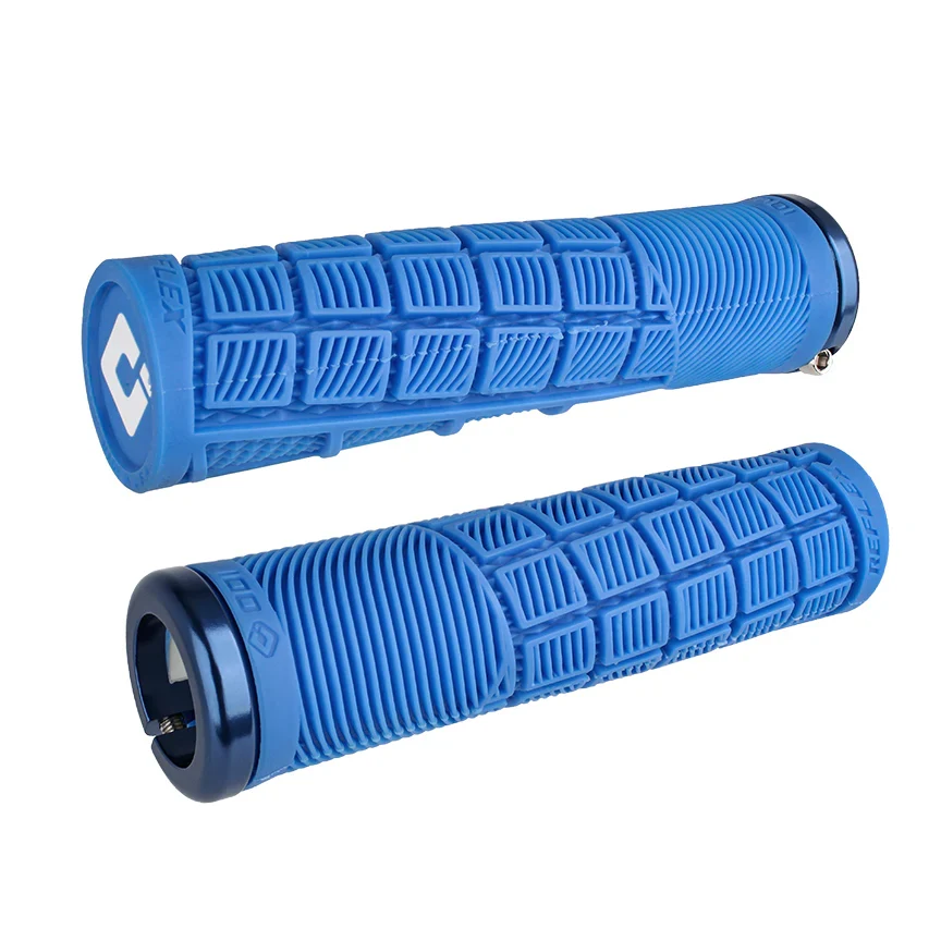 Grips ODI REFLEX V2.1 Lock-on 135 mm Bleu