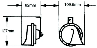 KLAXON 12v 400/500Hz Hella