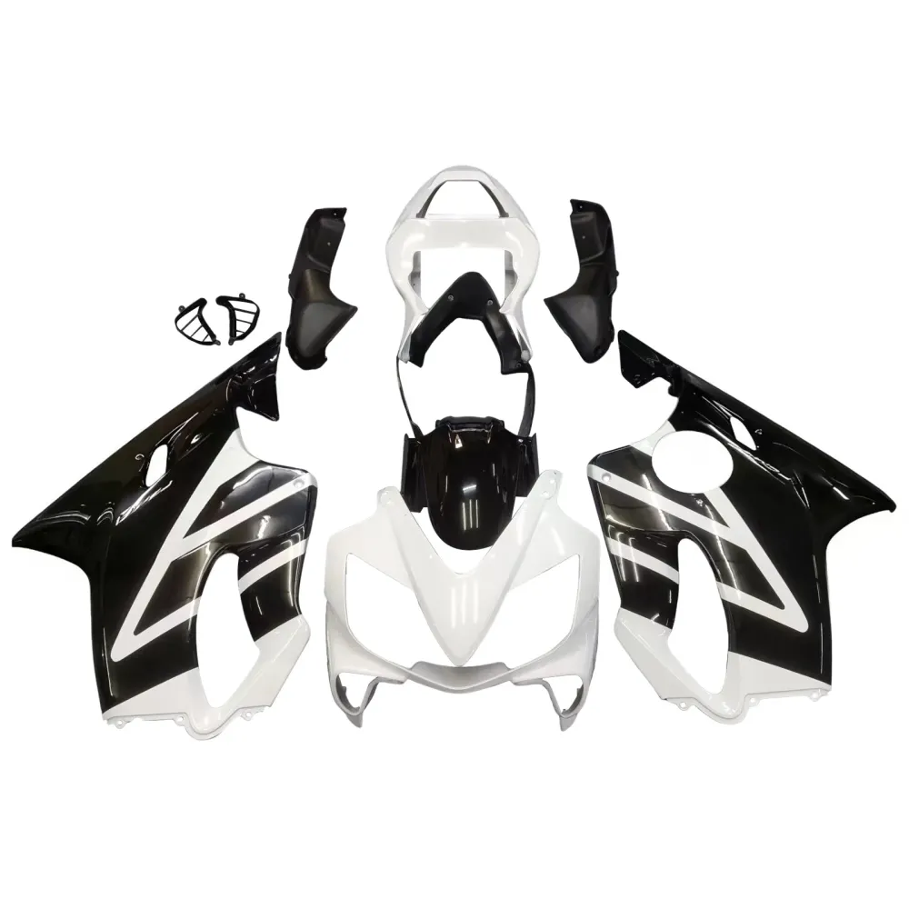 Amotopart Honda CBR600 F4i Blanc 2001-2003&Kit de carénage noir Style4