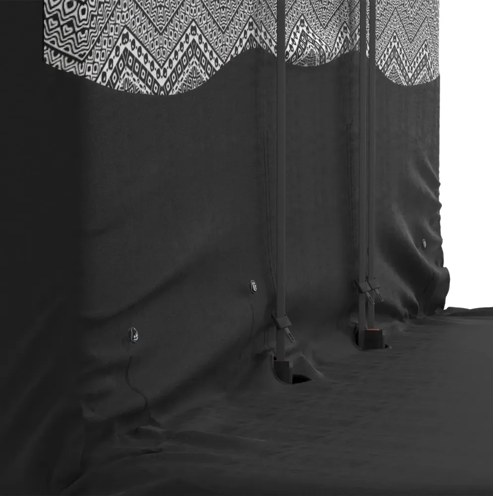 Housse imperméable pour banquette de micro triple ethnique