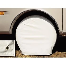 Housse de Pneu Unique - Vinyle Blanc Polaire - Pour Pneus 27 à 29 Pouces - Ensemble de 2