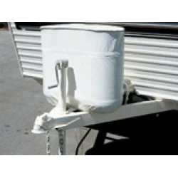 Housse de réservoir propane double 30 lb résistante aux intempéries – Vinyle blanc polaire ADCO