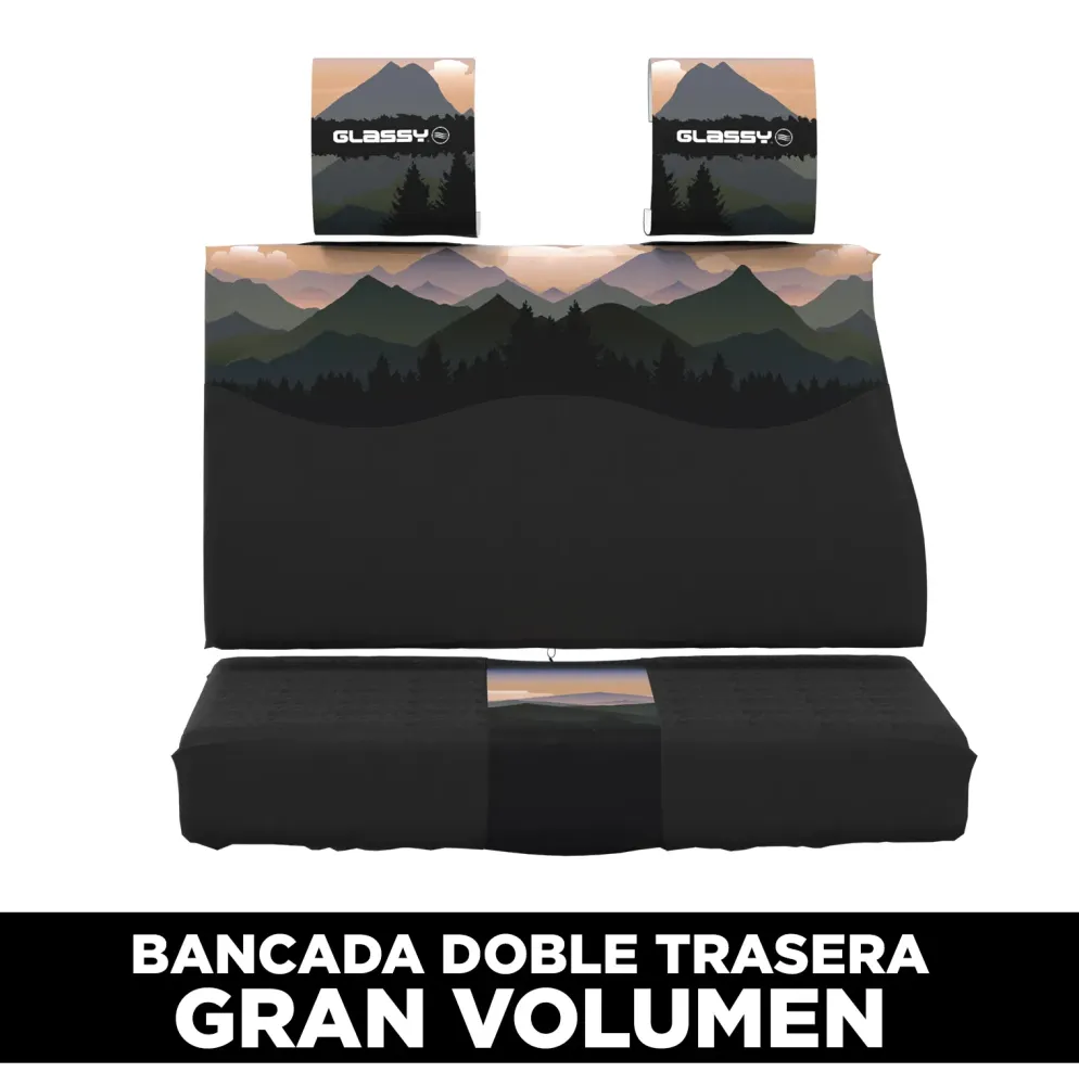 Housse de siège arrière double imperméable grand volume montagne