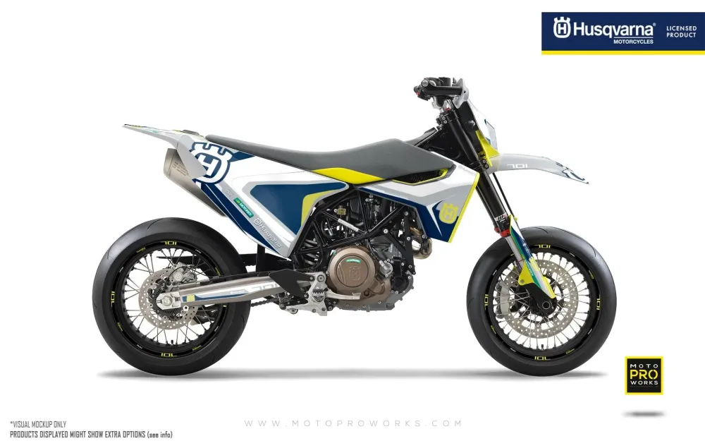 Husqvarna 701 Enduro Kits Déco - "Kicker" (Blanc)
