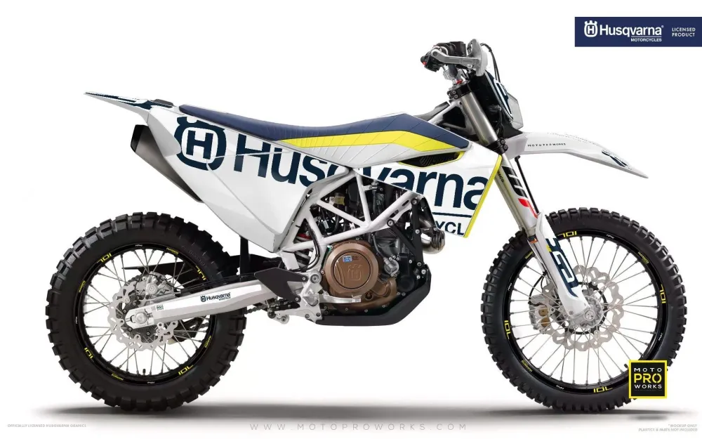 Husqvarna 701 Enduro Kits Déco - "STATEMENT" (Blanc)