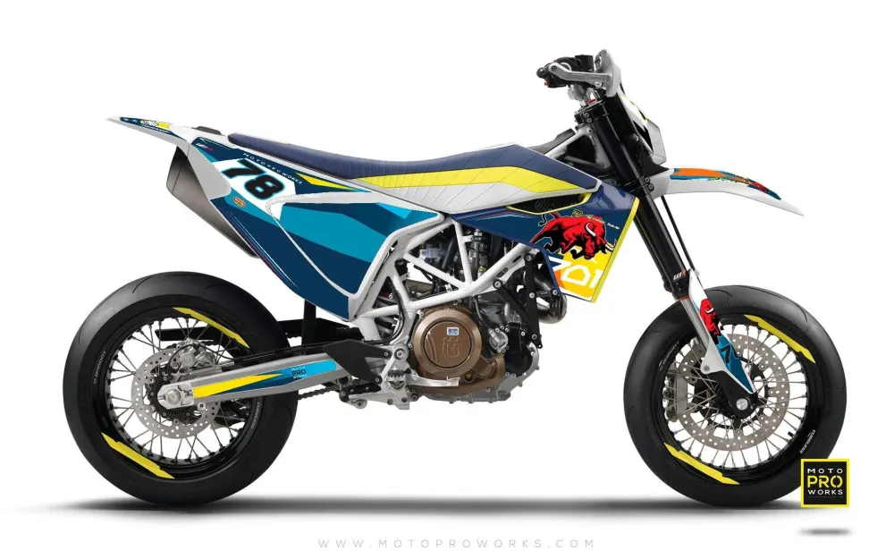 Husqvarna 701 Enduro Kits Déco - "TORO" (bleu)