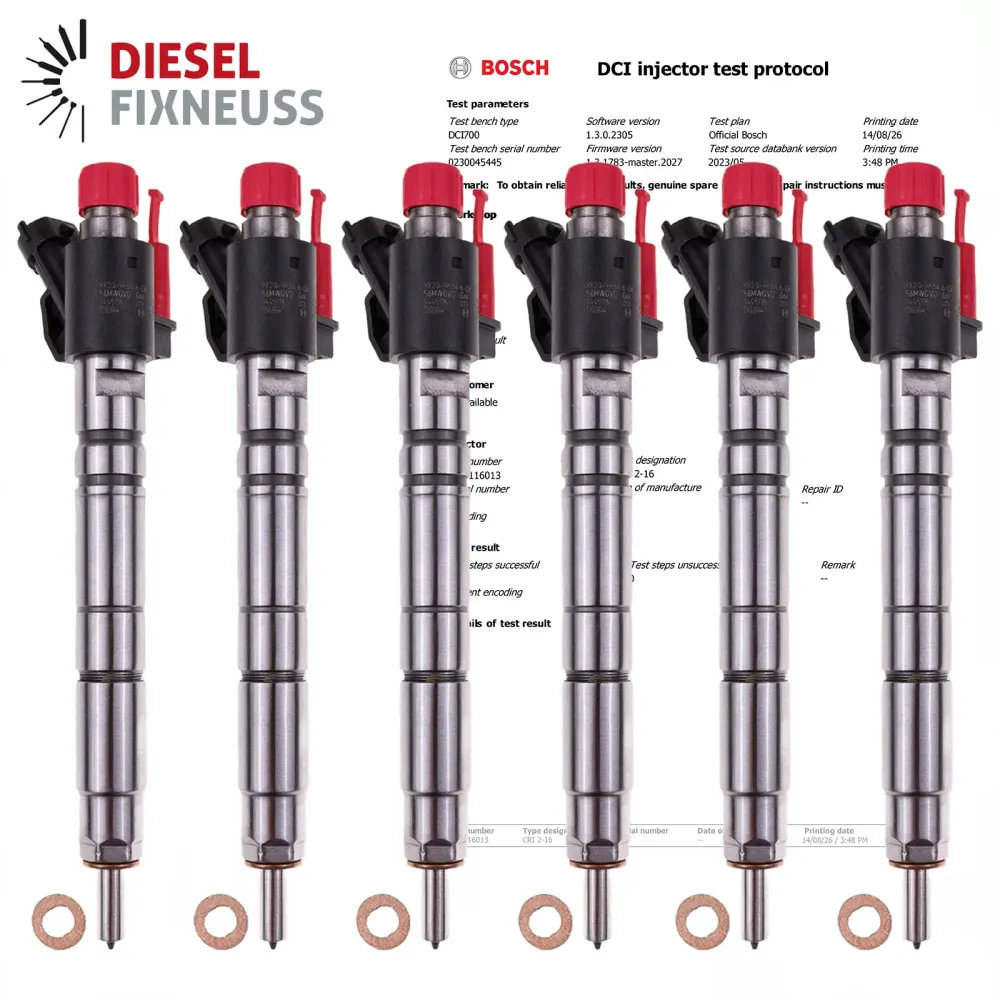 6x Injecteur 0445116013 Land Rover Discovery 4 Range Range Rover Sport piezo