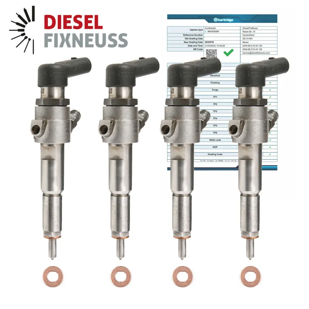 4x Injecteur 9663429280 5WS40149 Z A2C59511612 Siemens Citroen Peugeot 1.4 HDI