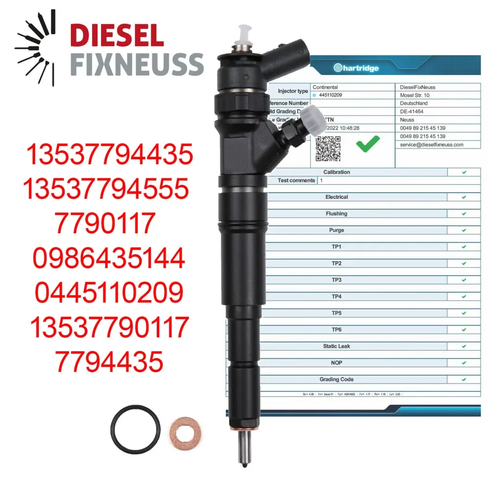 6x Injecteur BMW X5 E46 E60 E61 320d 330d 530d 0445110209 7794435
