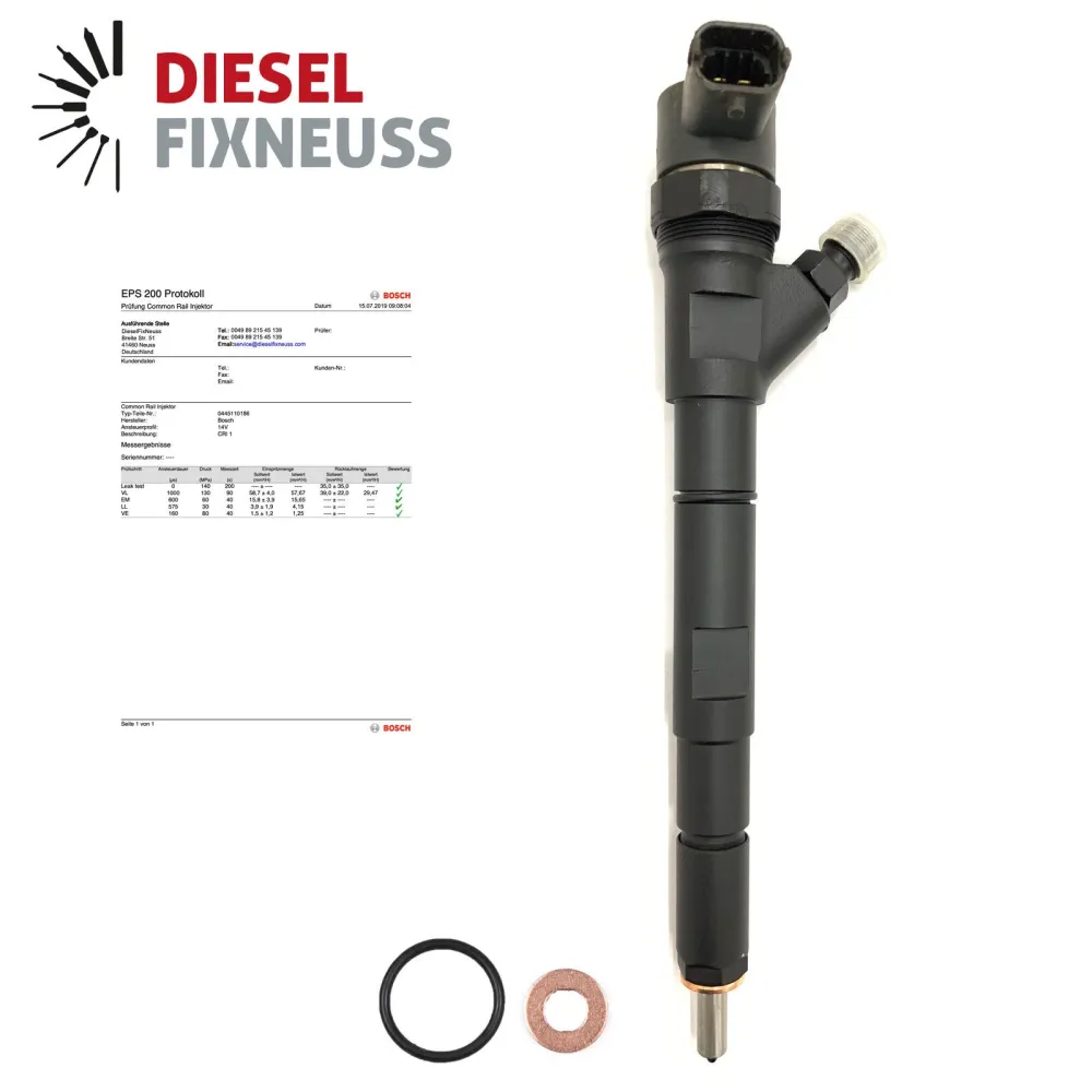 4x Injecteur Bosch 0445110186 Kia Hyundai 2.5 Crdi 0445110279