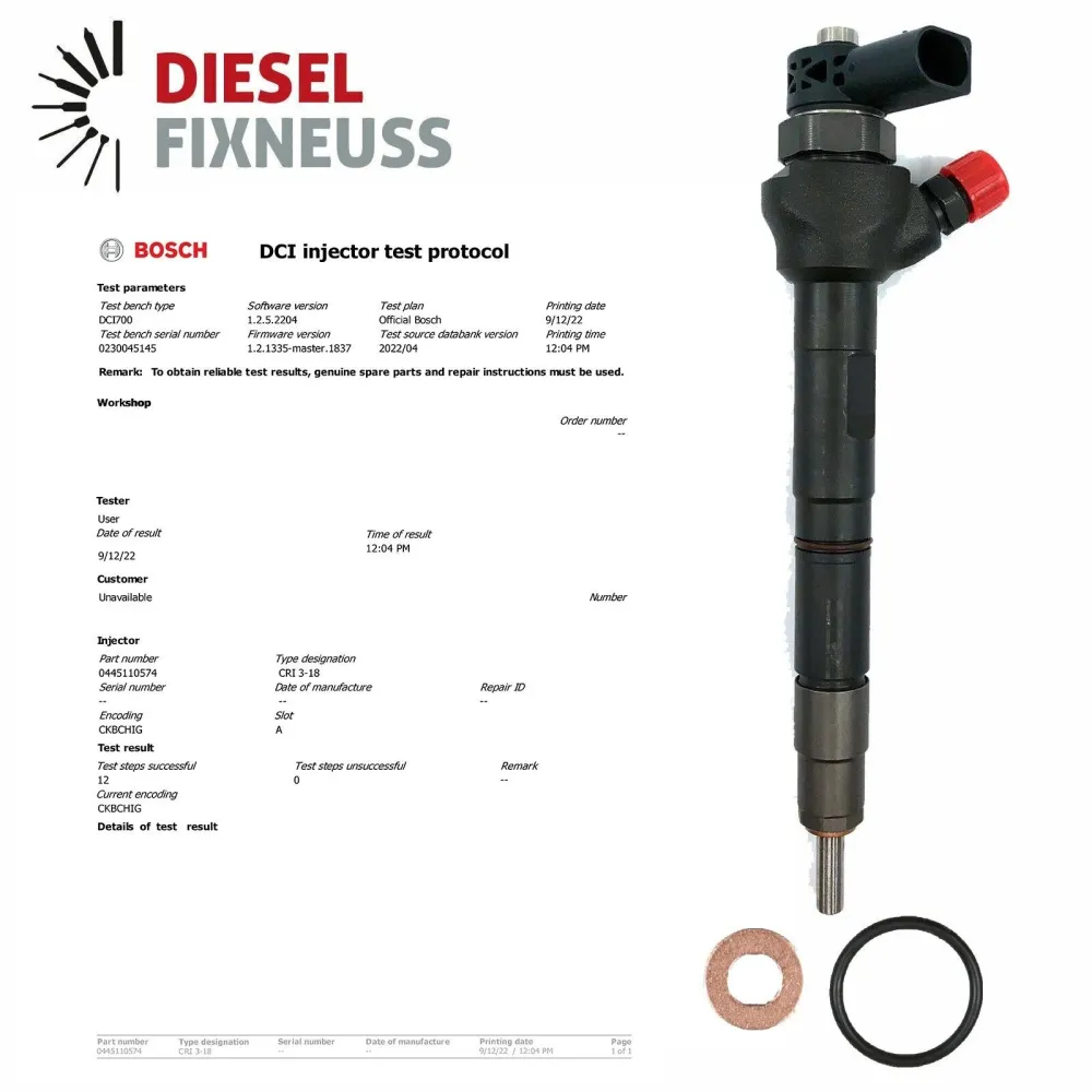 Injecteur BOSCH 0445110573 0445110574 A6510703187 Mercedes Benz CDI