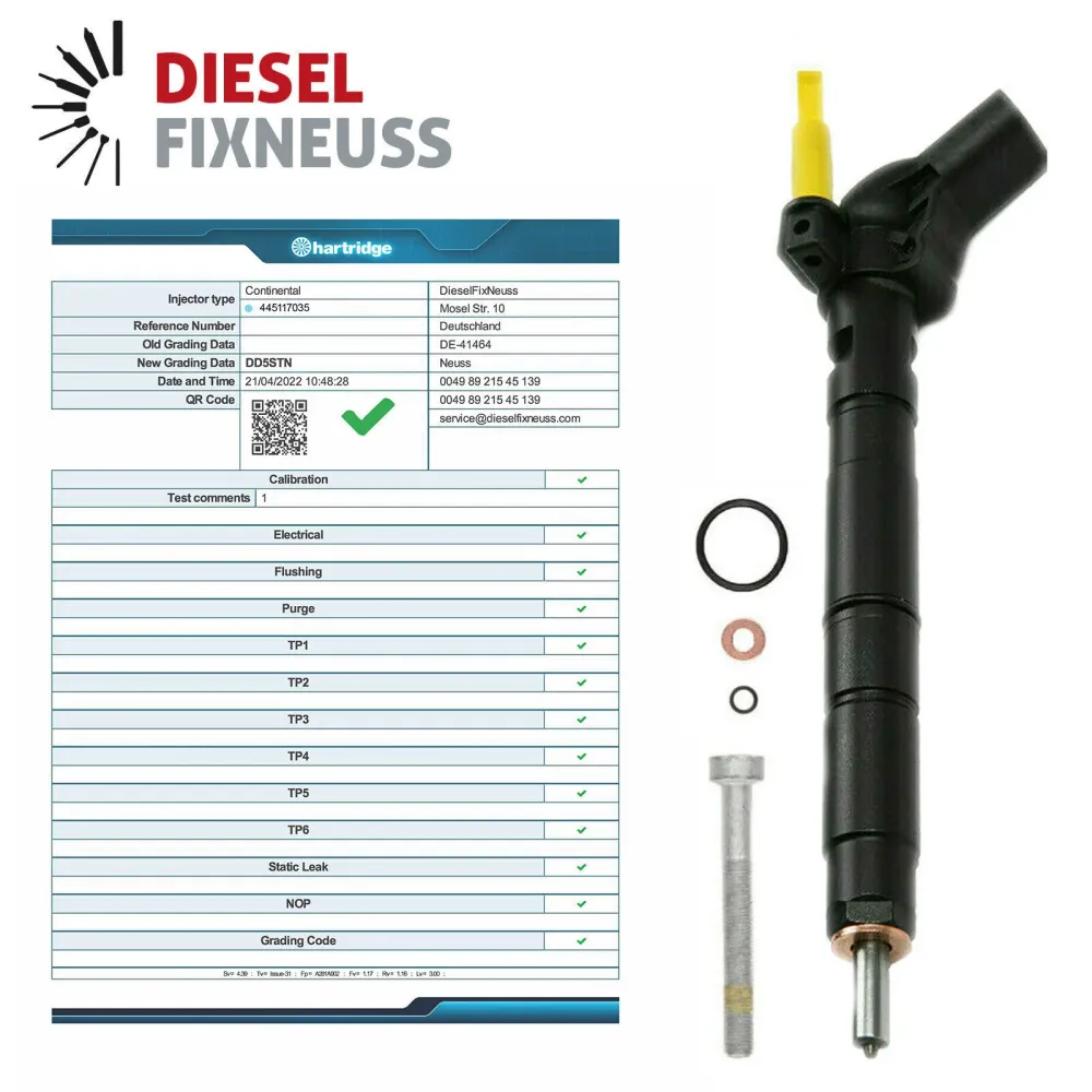 4x Injecteur Bosch 0445117035 0986435428 Mercedes 2.2 CDI GLE GLC GLA GLK