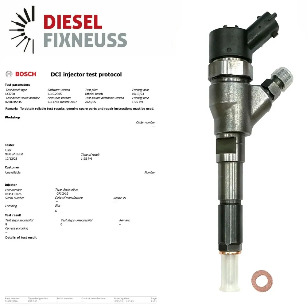 4x INJECTEUR Bosch Citroen Fiat Peugeot 2.0 2.2 Hdi JTD 0445110076 96400887