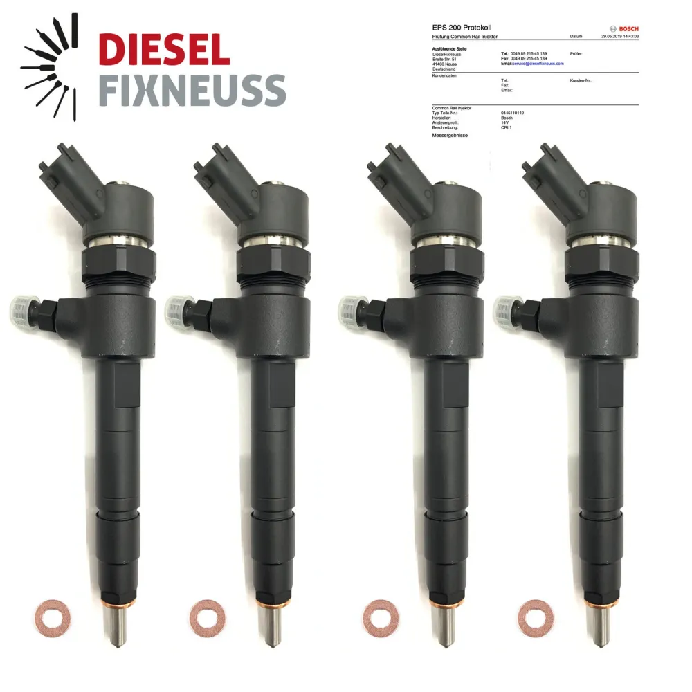 4x injecteur Bosch d'origine Fiat / Alfa Romeo / Lancia 1.9 JTD 0445110119